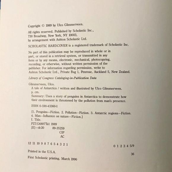 Vintage 1990 A Tale of Antarctica Book by Ulco Glimmerveen - Picture 8 of 10